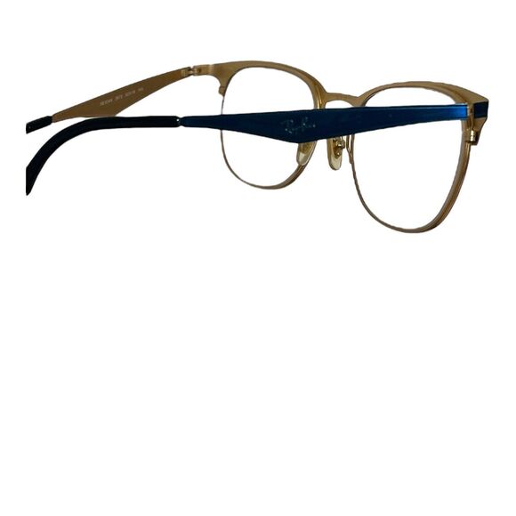 Ray Ban RX 6346-2872 Gold with Royal Blue Eyeglasses Frames Only Discontinued - Picture 4 of 13